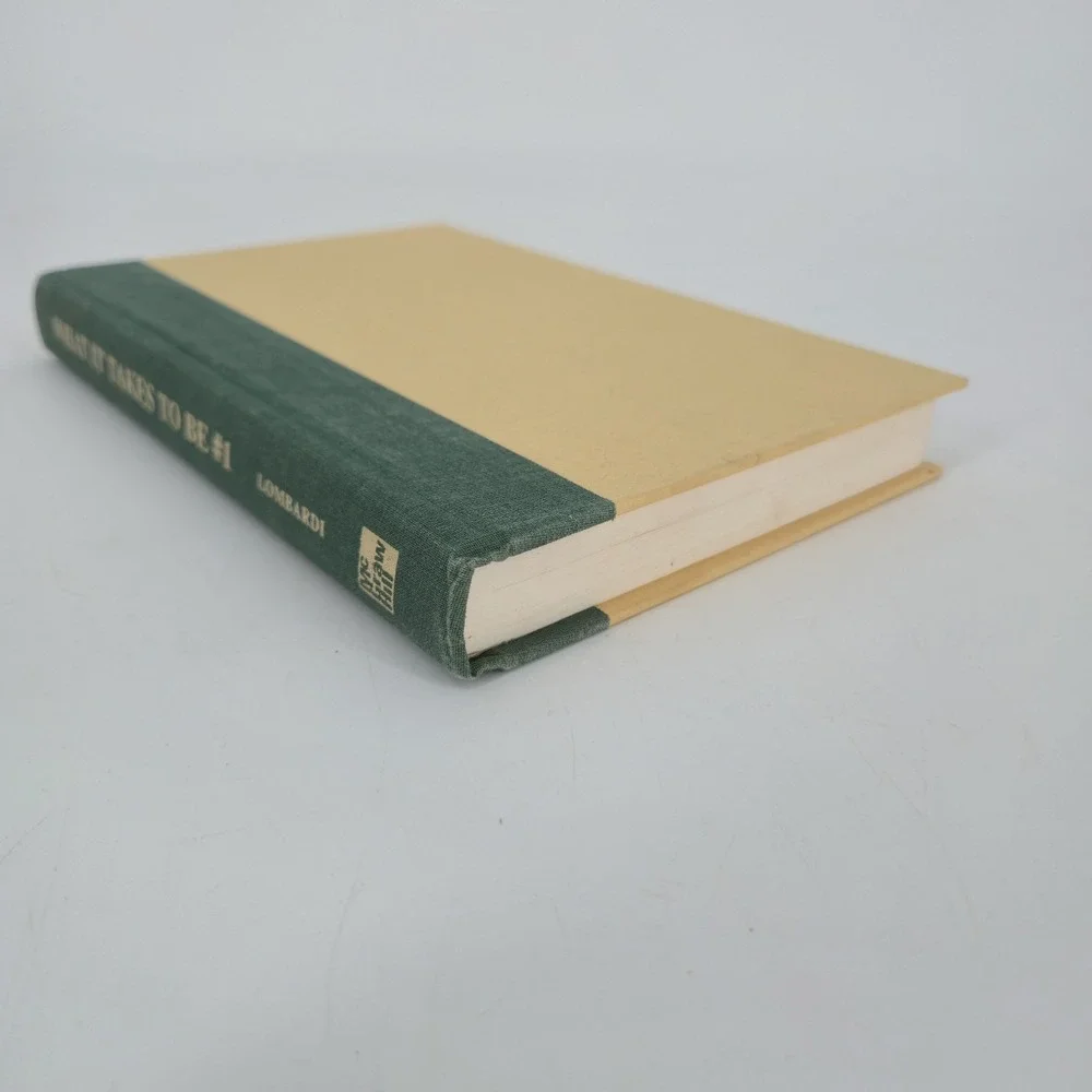 What It Takes To Be #1 Vince Lombardi Jr First Edition Hardcover DJ 2001 Leader